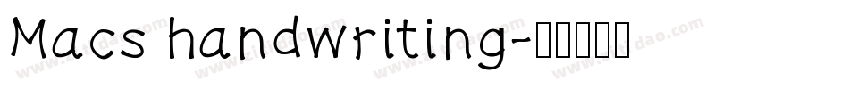 Macs handwriting字体转换
